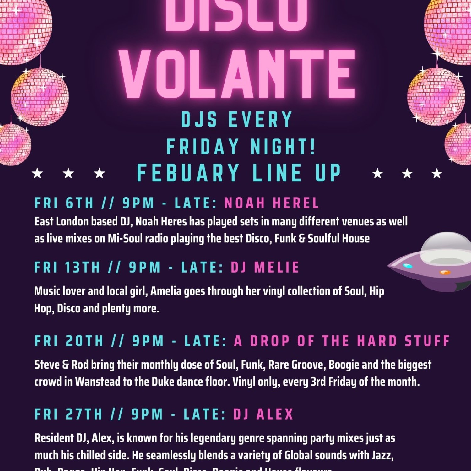 DISCO VOLANTE FRIDAYS