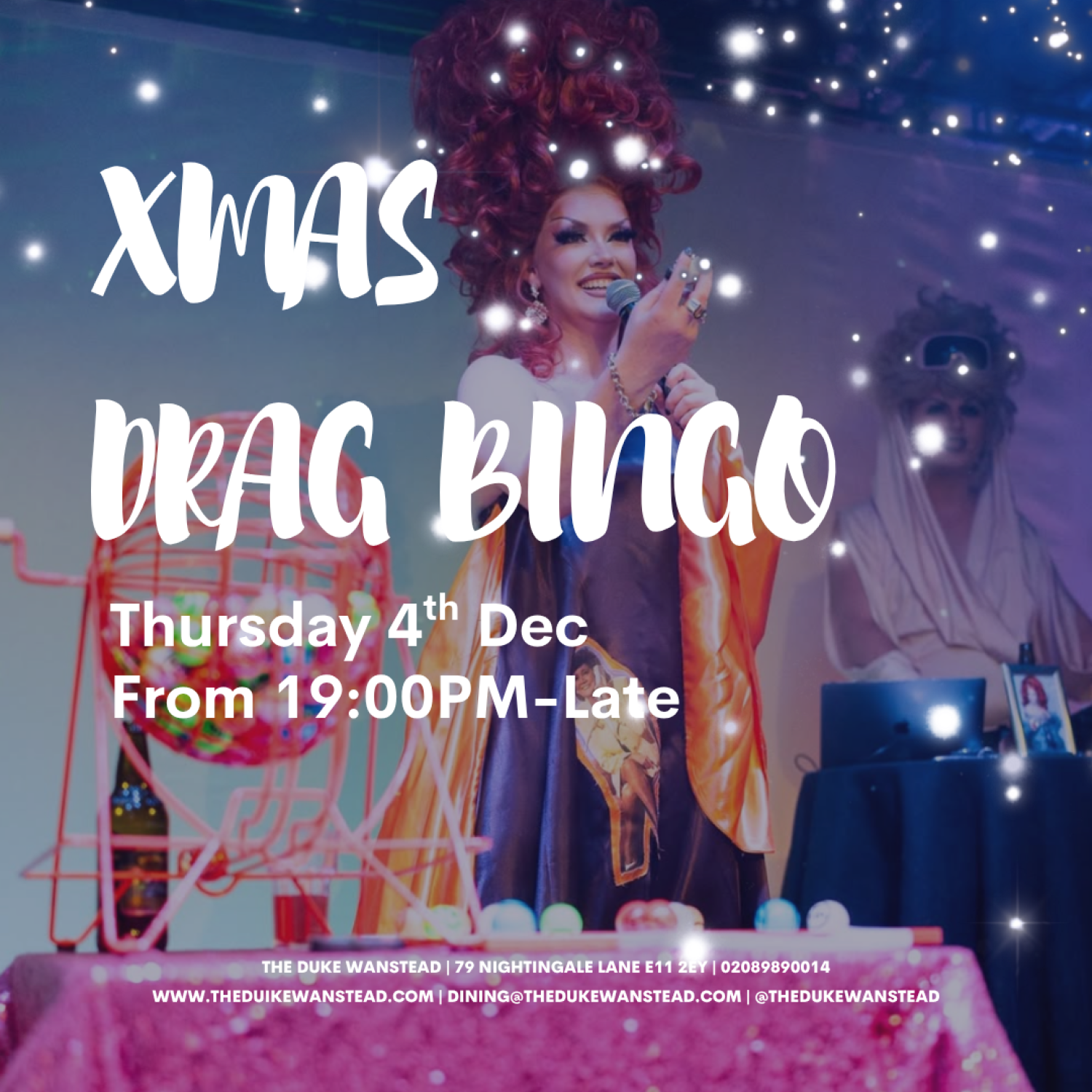 THE DUKE XMAS DRAG BINGO
